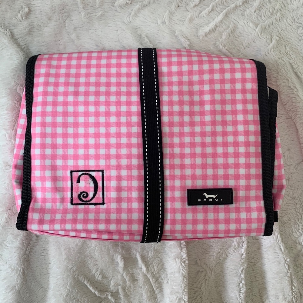 Monogrammed “C” Scout Beauty Burrito Hanging Bag